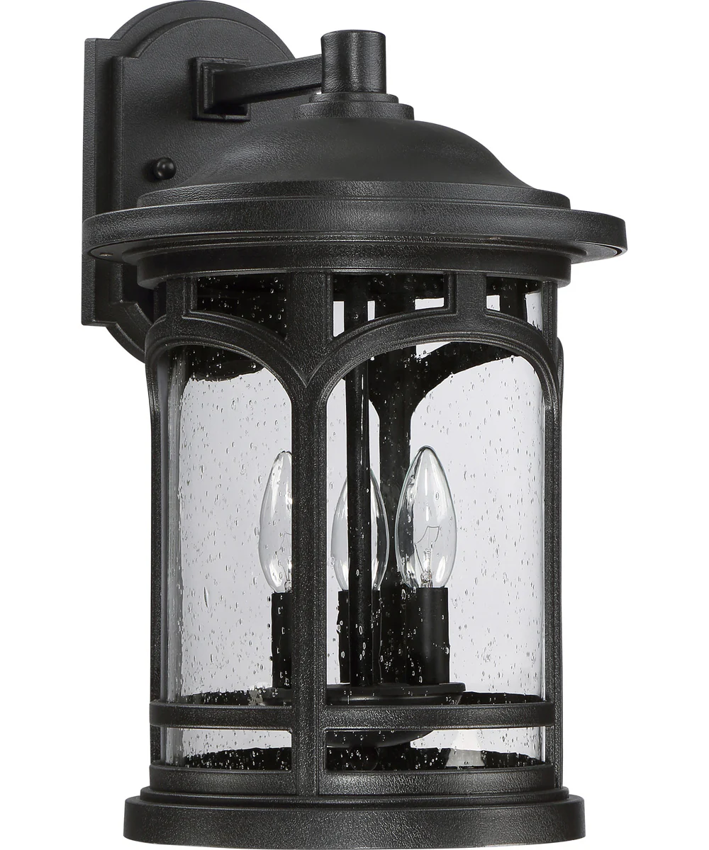 Marblehead Large 3-light Outdoor Wall Light Coastal Armour Mystic Black - Image 3