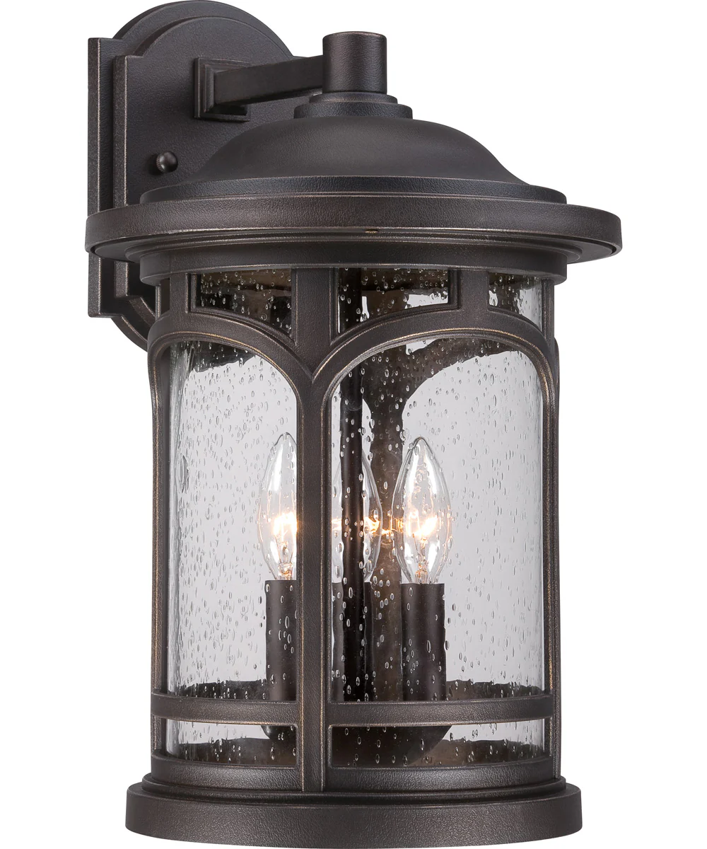Marblehead Large 3-light Outdoor Wall Light Coastal Armour Palladian Bronze