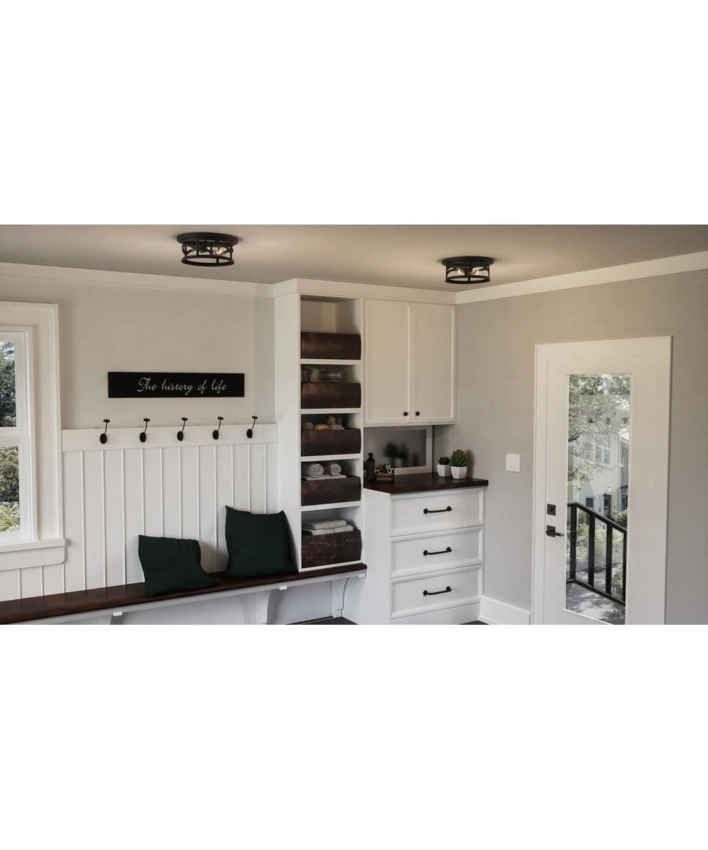 Marblehead Medium 2-light Outdoor Ceiling Light Coastal Armour Mystic Black - Image 6