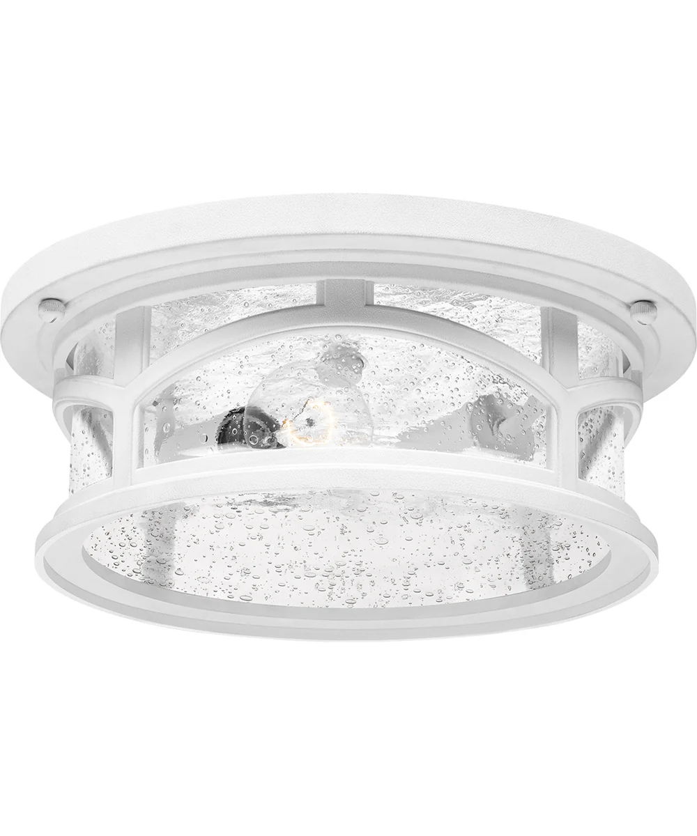 Marblehead Medium 2-light Outdoor Ceiling Light Coastal Armour White Lustre - Image 4