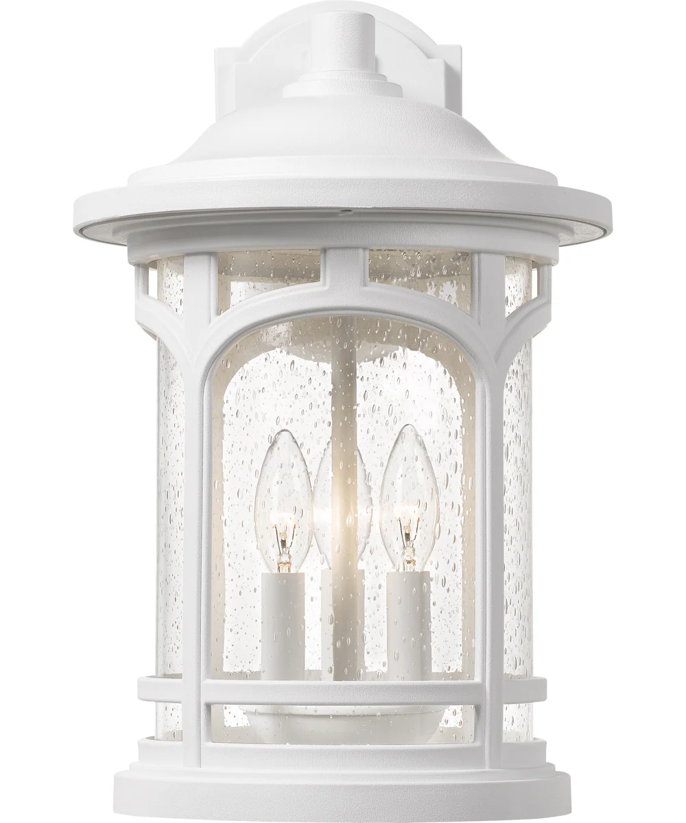 Marblehead Medium 3-light Outdoor Wall Light Coastal Armour White Lustre - Image 4