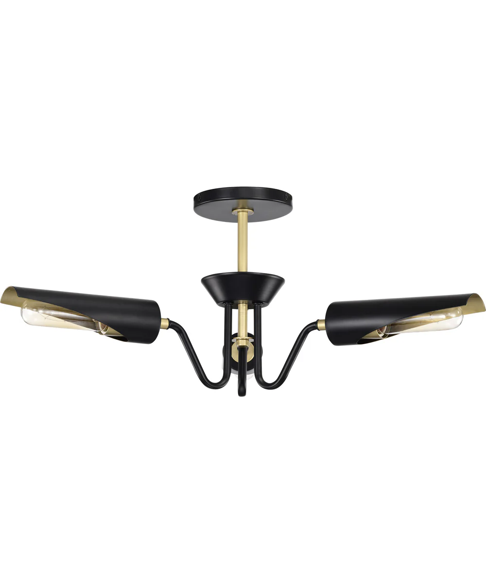 Marc 3-Light Chandelier Matte Black - Image 3