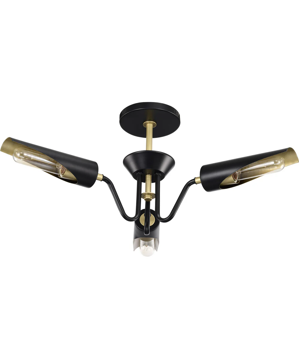 Marc 3-Light Chandelier Matte Black - Image 5