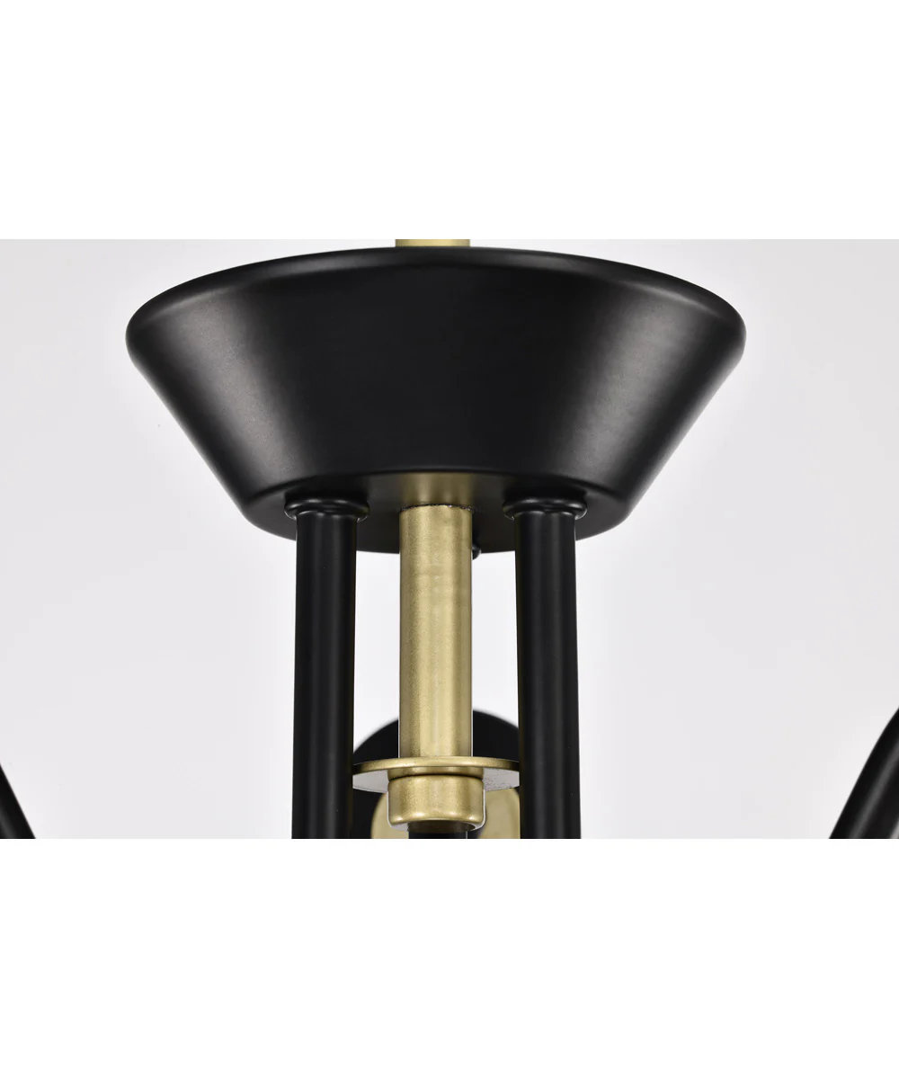 Marc 3-Light Chandelier Matte Black - Image 7