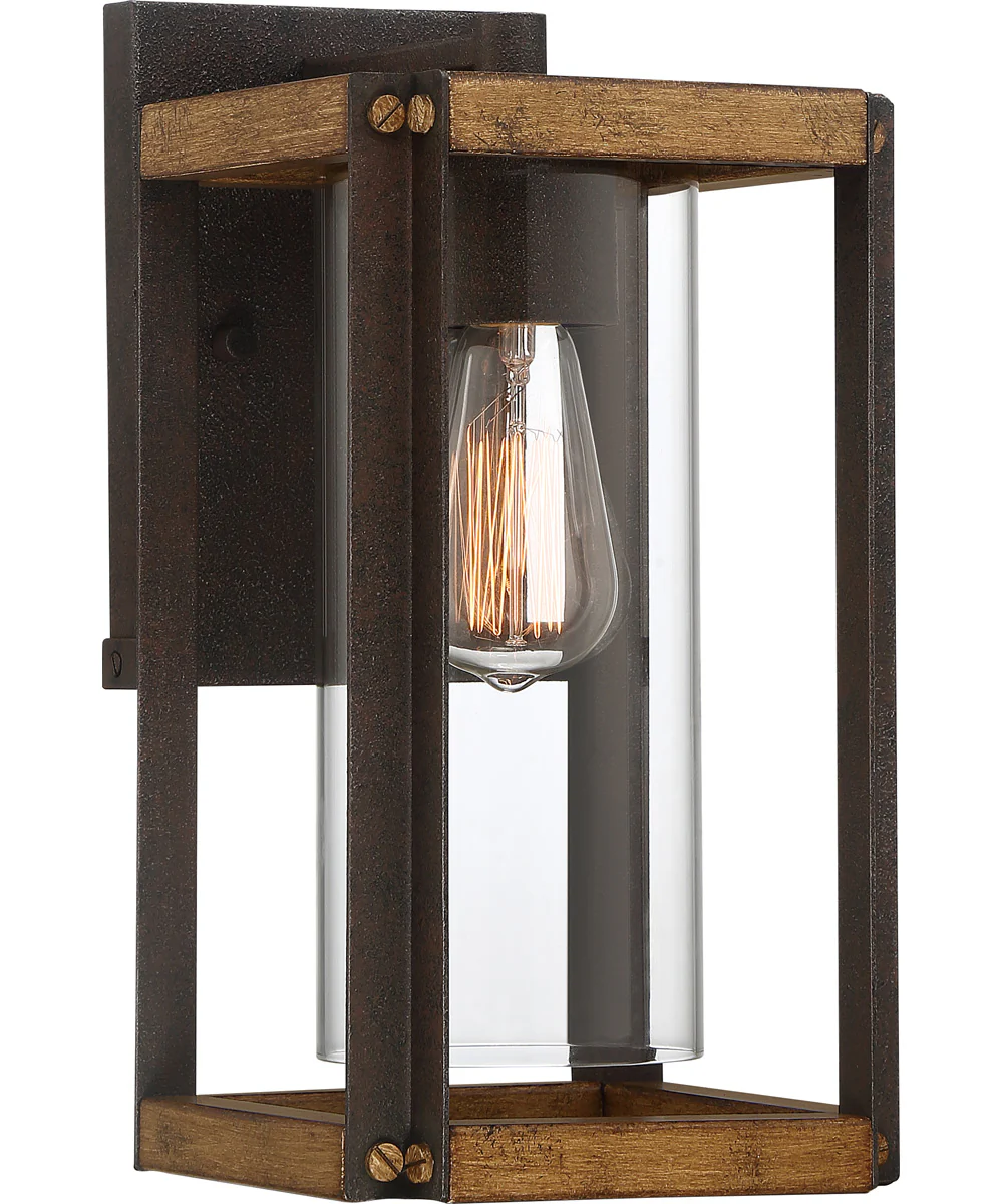 Marion Square Medium 1-light Outdoor Wall Light Rustic Black