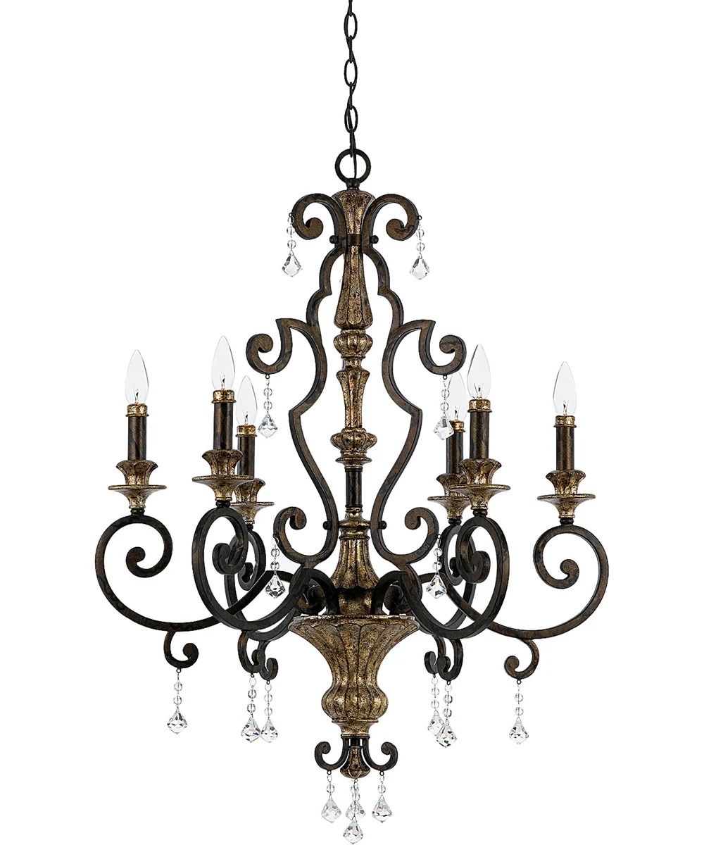 Marquette 6-light Chandelier Heirloom