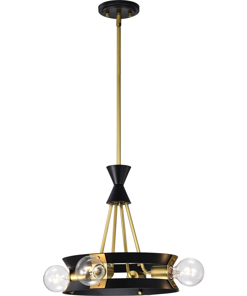 Marsden 4-Light Chandelier Matte Black - Image 2