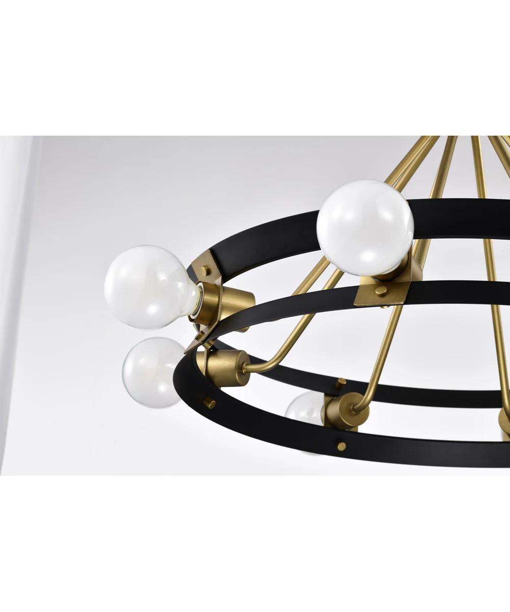 Marsden 8-Light Chandelier Matte Black - Image 8