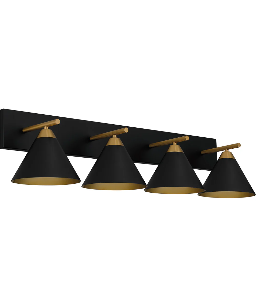 Mastro Extra Large 4-light Bath Light Matte Black - Image 2