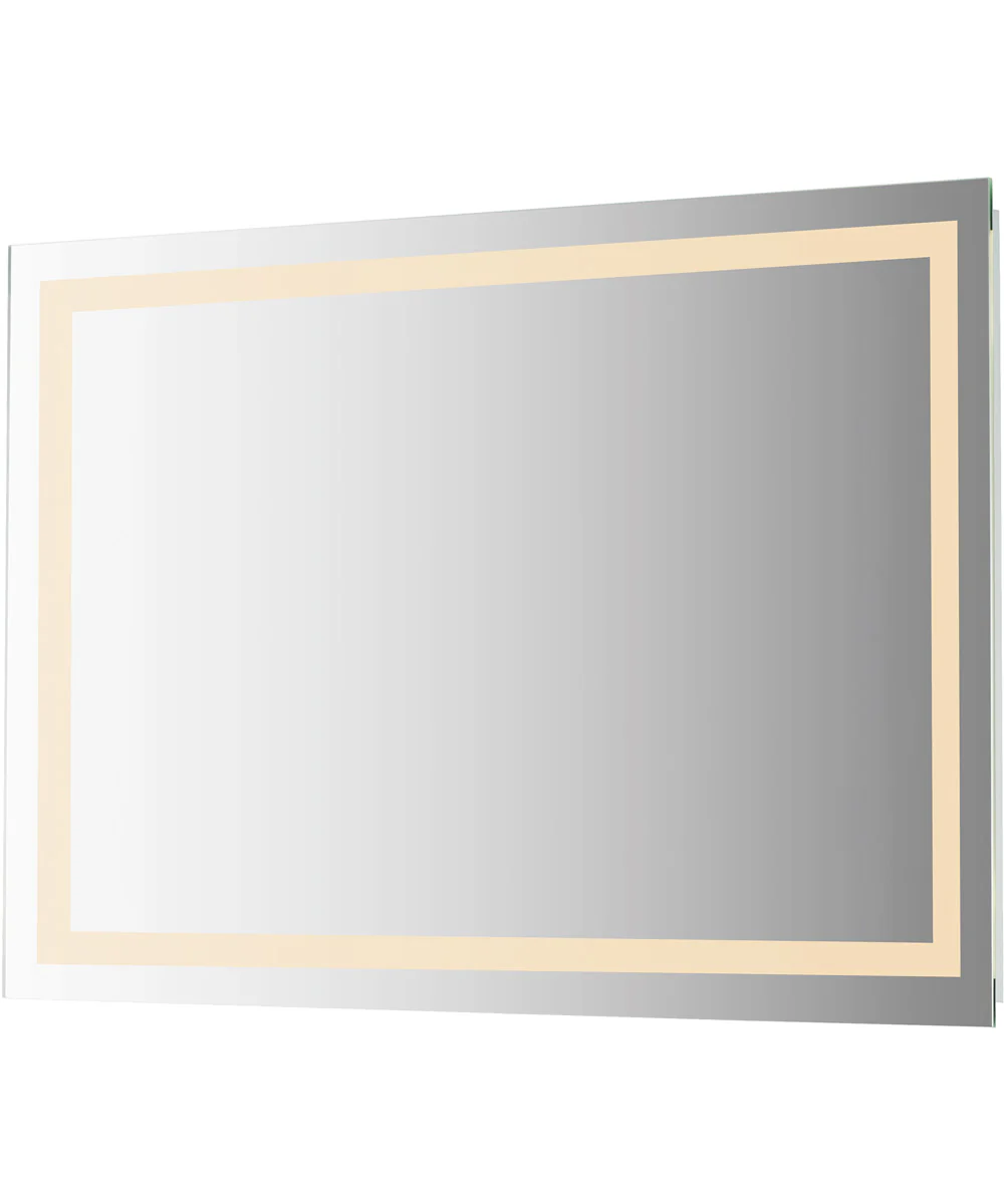 48 inchWx30 inchH 5CCT Perimeter Frontlit LED Mirror Mirror