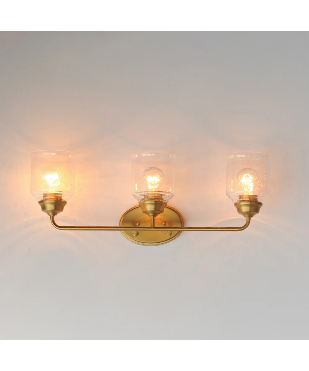 Acadia 3-Light Bath Vanity Natural Aged Brass - Image 3