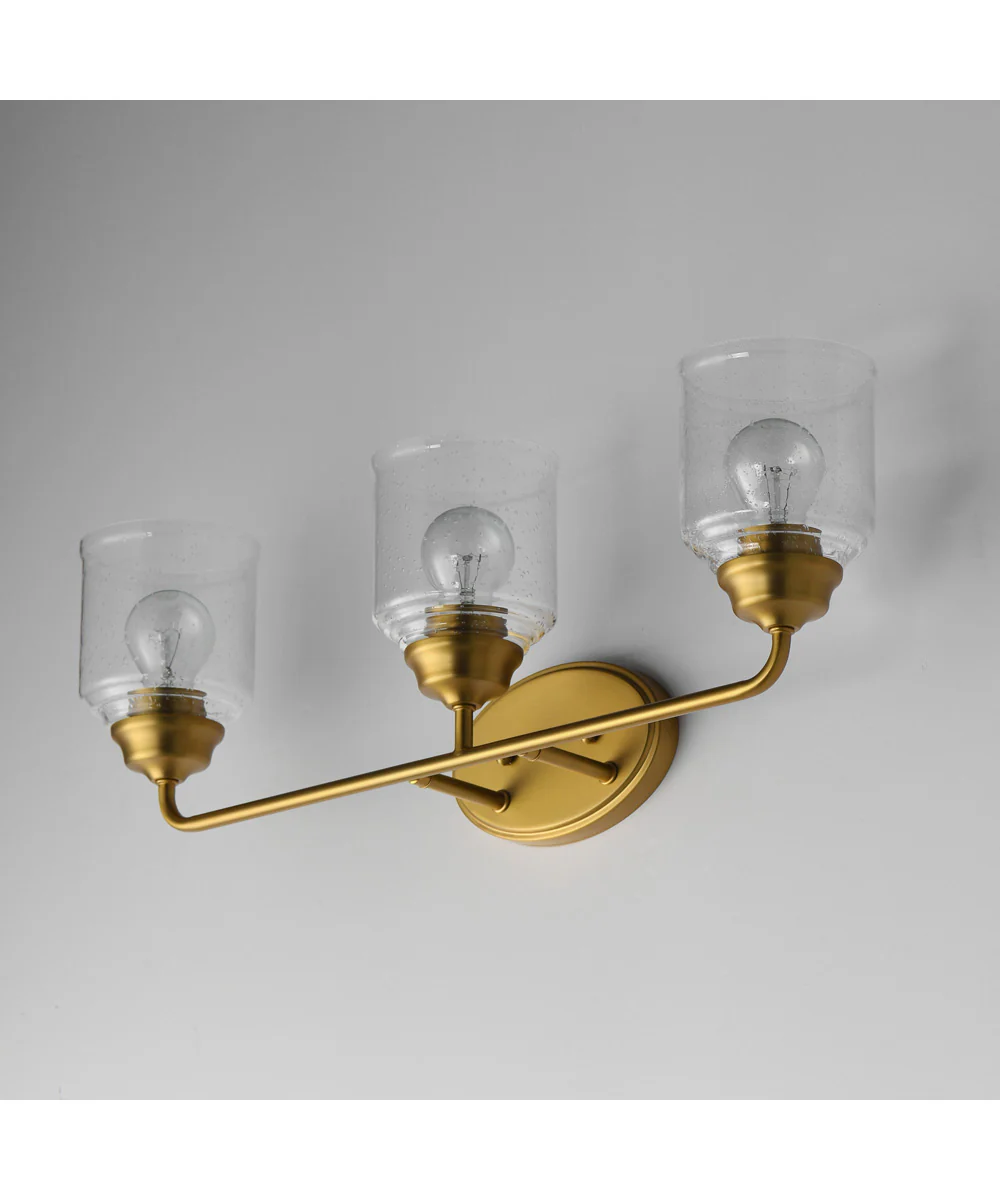 Acadia 3-Light Bath Vanity Natural Aged Brass - Image 4