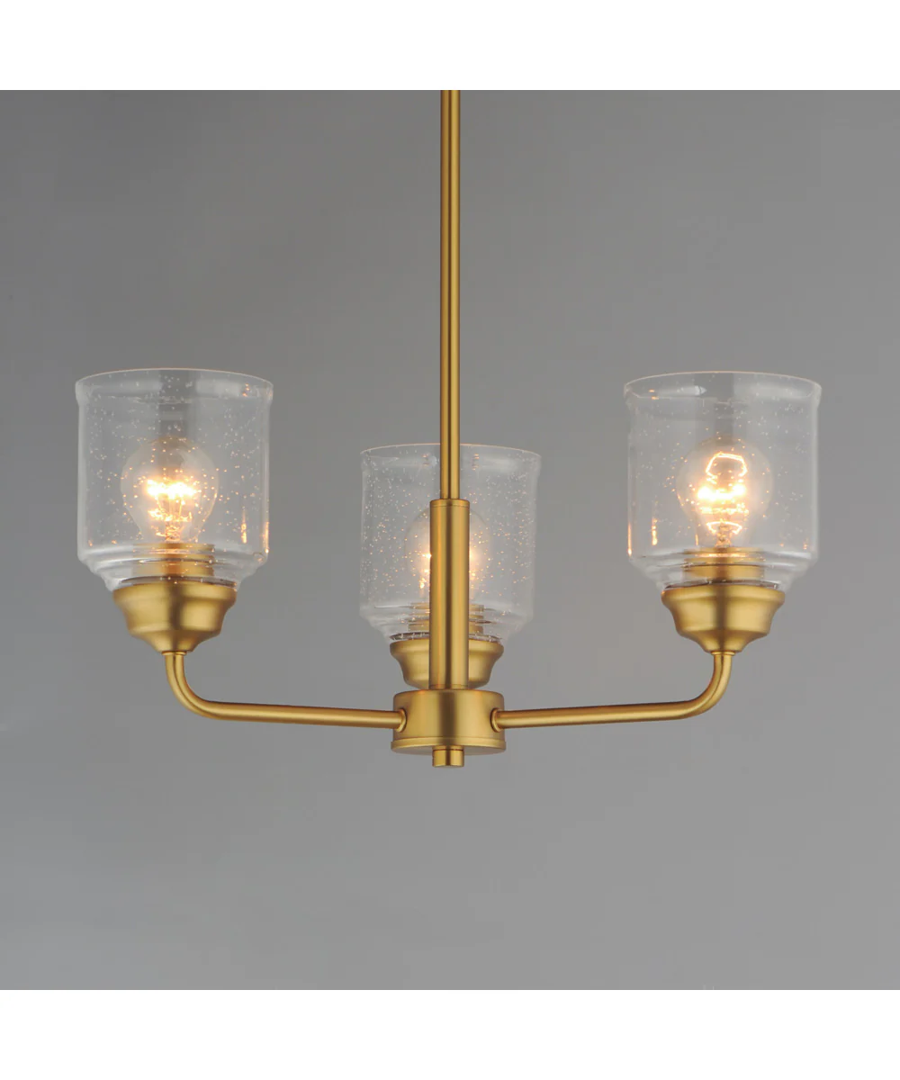 Acadia 3-Light Semi-Flush Mount/Chandelier Natural Aged Brass - Image 3