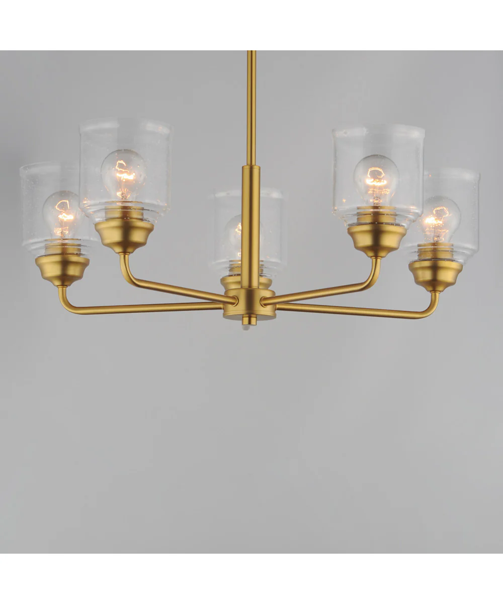Acadia 5-Light Chandelier Natural Aged Brass - Image 2