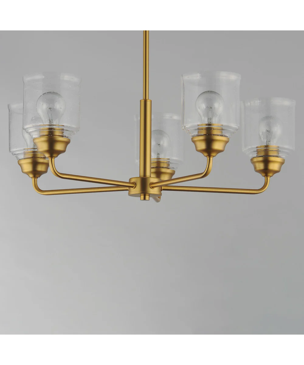 Acadia 5-Light Chandelier Natural Aged Brass - Image 3