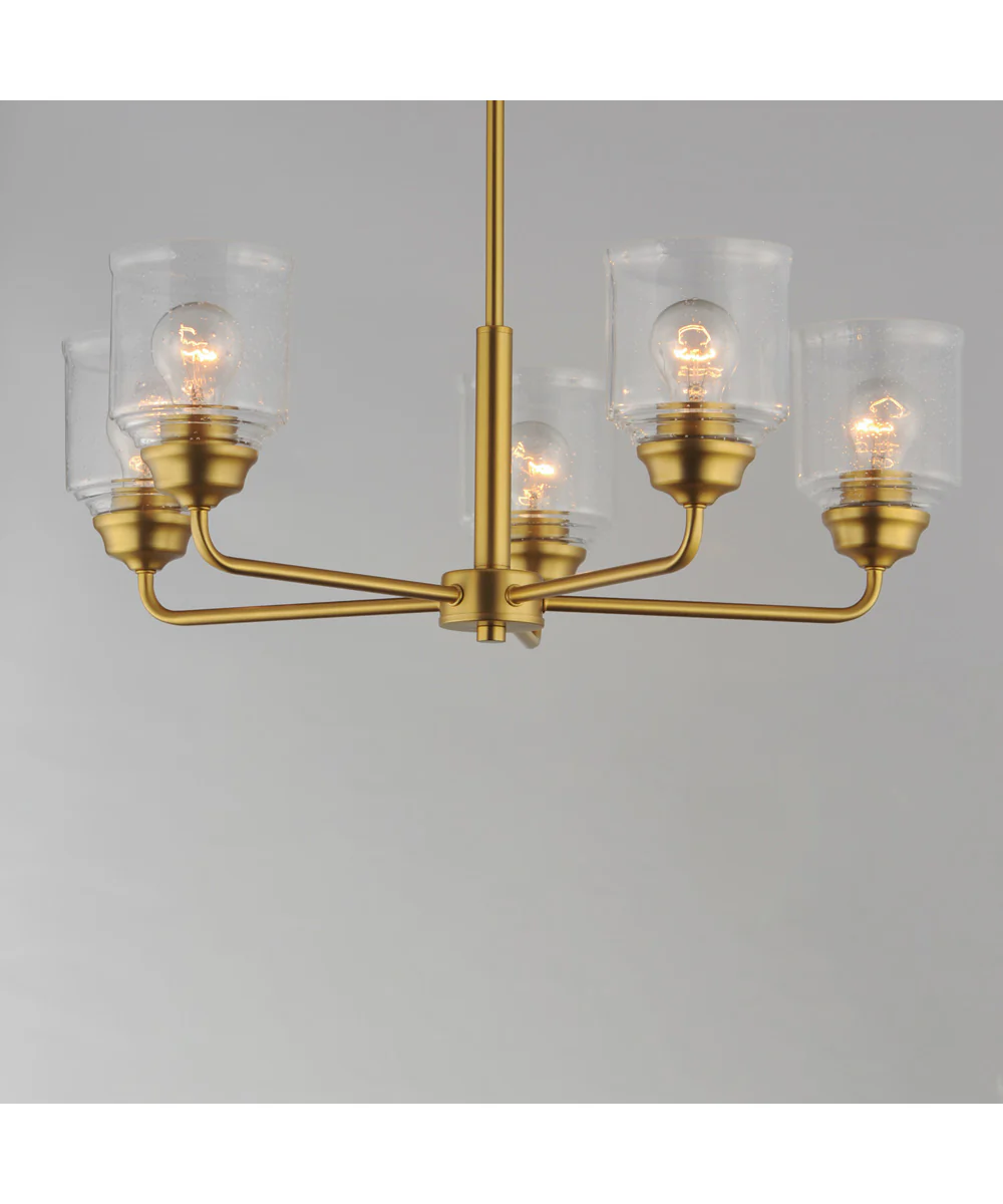 Acadia 5-Light Chandelier Natural Aged Brass - Image 4