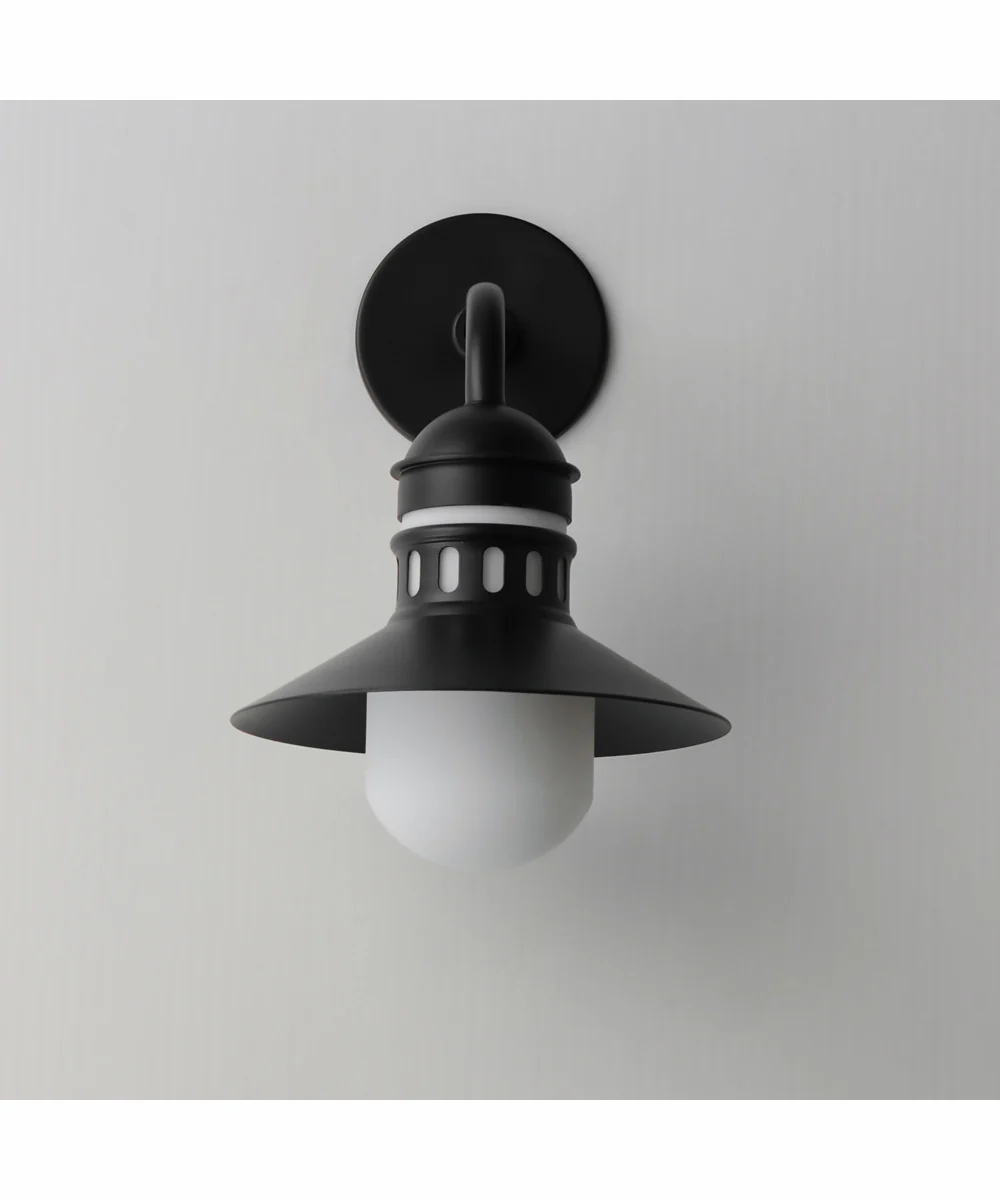 Admiralty 1-Light Outdoor Wall Sconce Black - Image 3