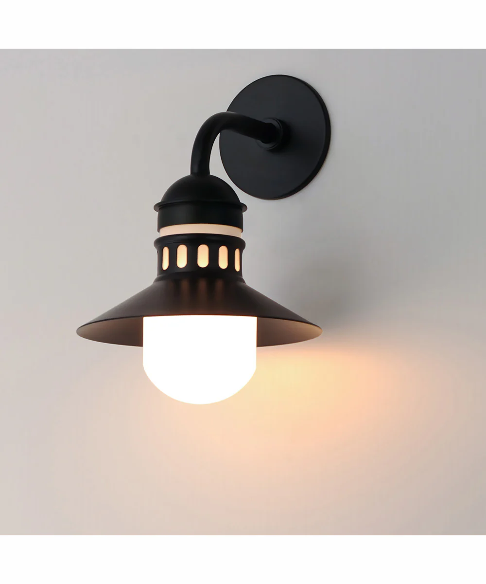 Admiralty 1-Light Outdoor Wall Sconce Black - Image 4