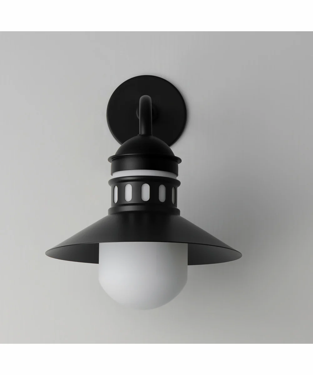 Admiralty 1-Light Outdoor Wall Sconce Black - Image 2