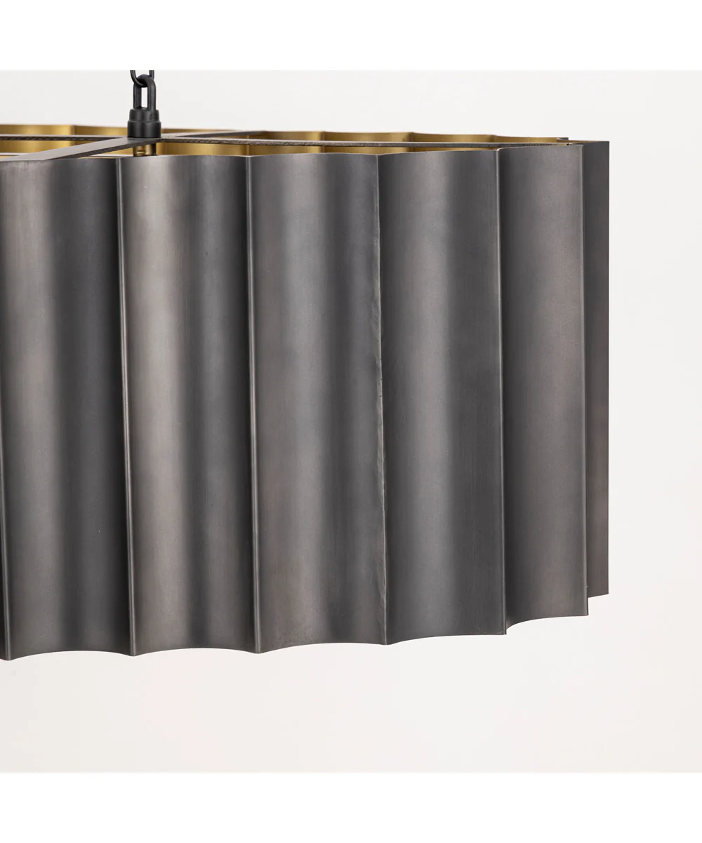 Allegra 5-Light Linear Pendant Gunmetal / Gold - Image 6