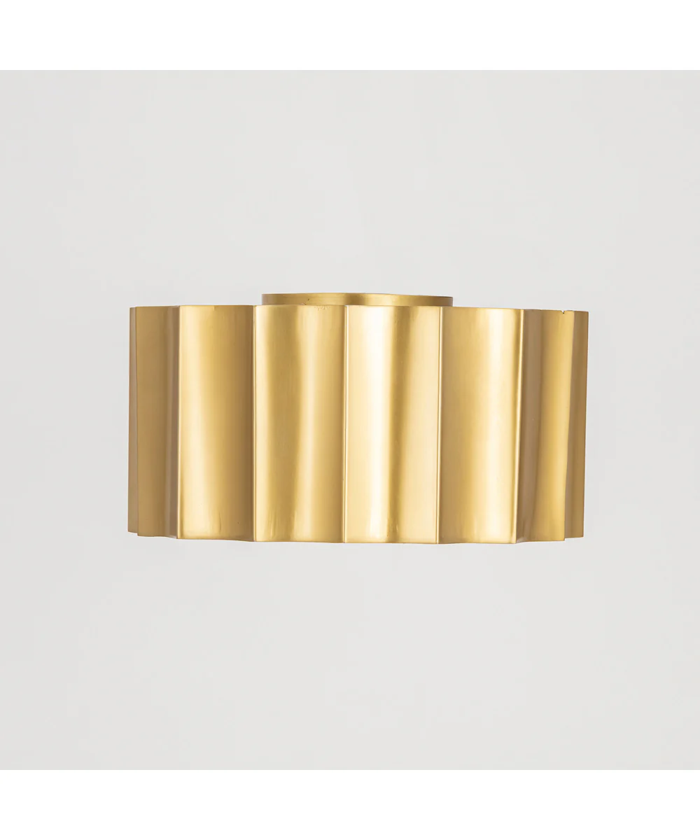 Allegra Flush Mount Weathered Brass - Image 2