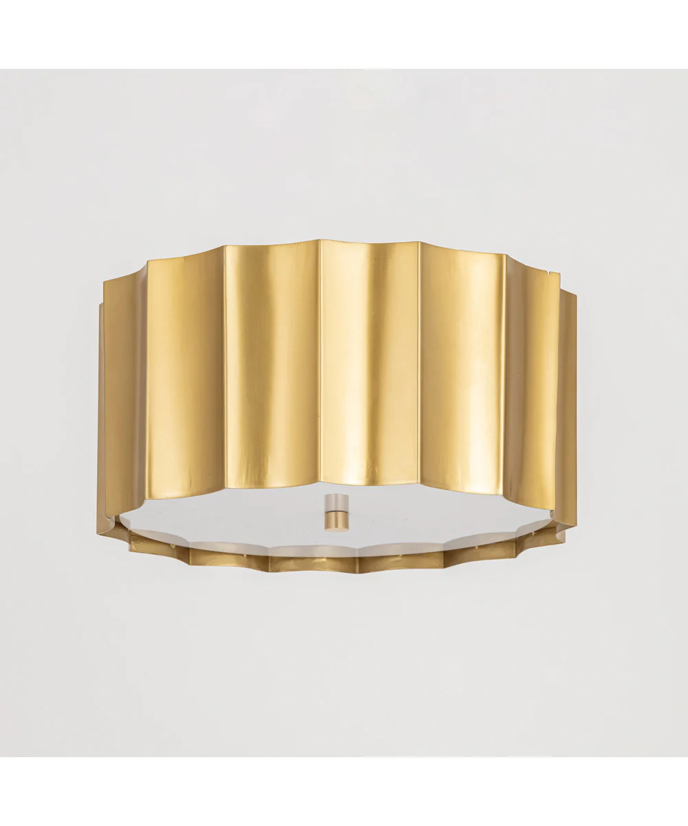 Allegra Flush Mount Weathered Brass - Image 3