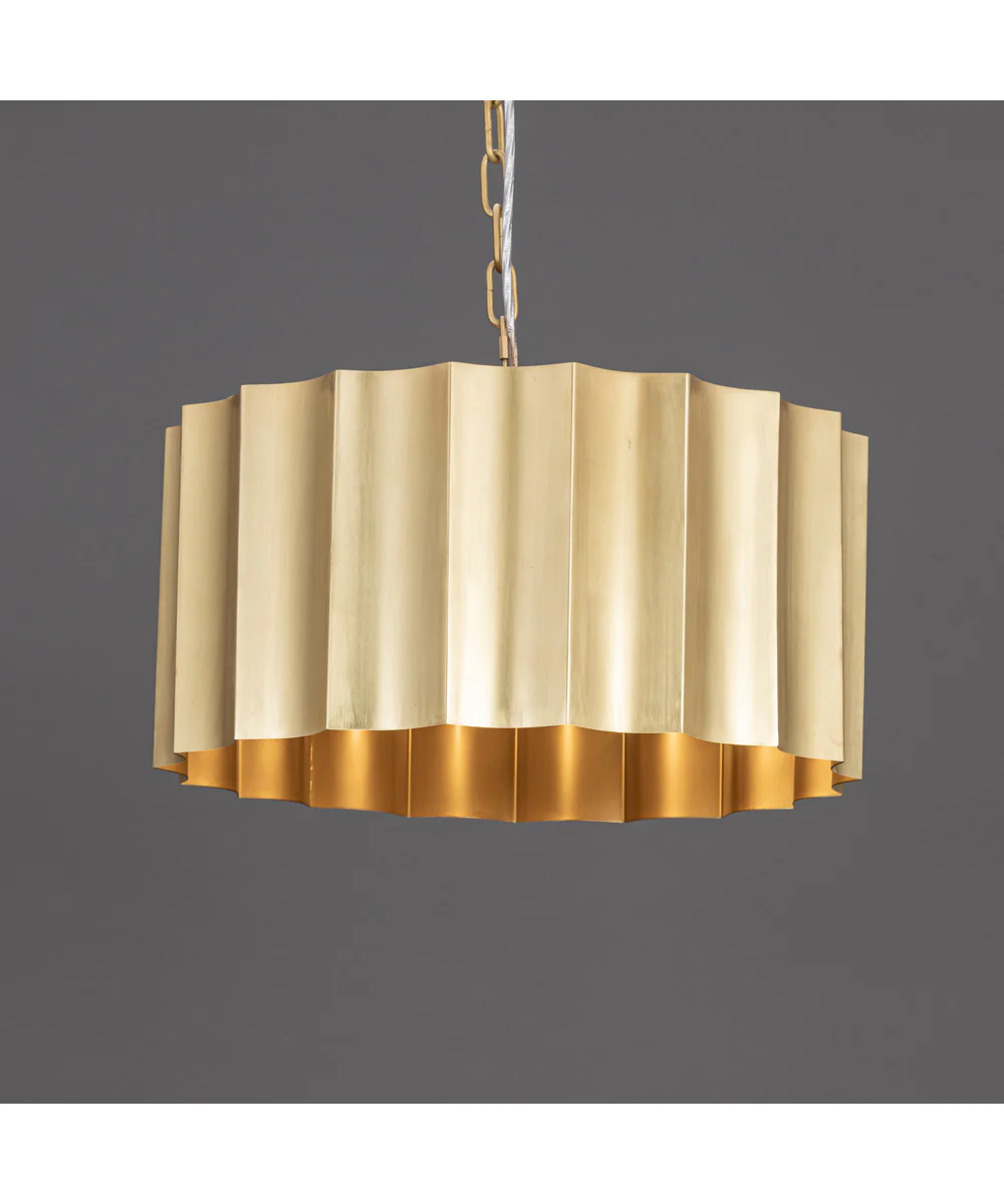 Allegra Large 1-Light Pendant Weathered Brass - Image 3