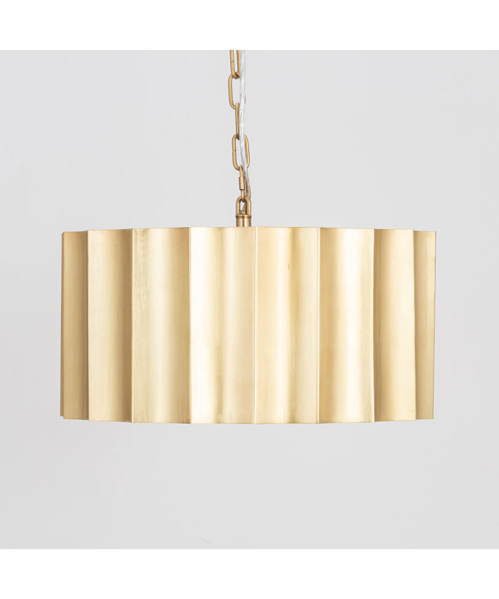 Allegra Large 1-Light Pendant Weathered Brass - Image 4