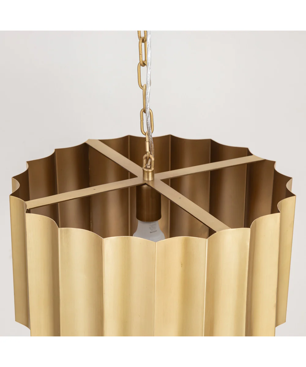 Allegra Large 1-Light Pendant Weathered Brass - Image 5