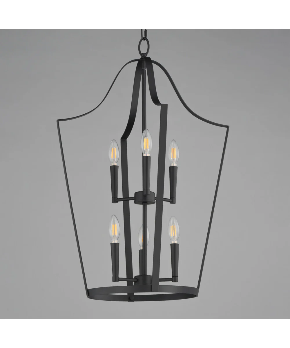 Arden 6-Light Pendant Black - Image 2