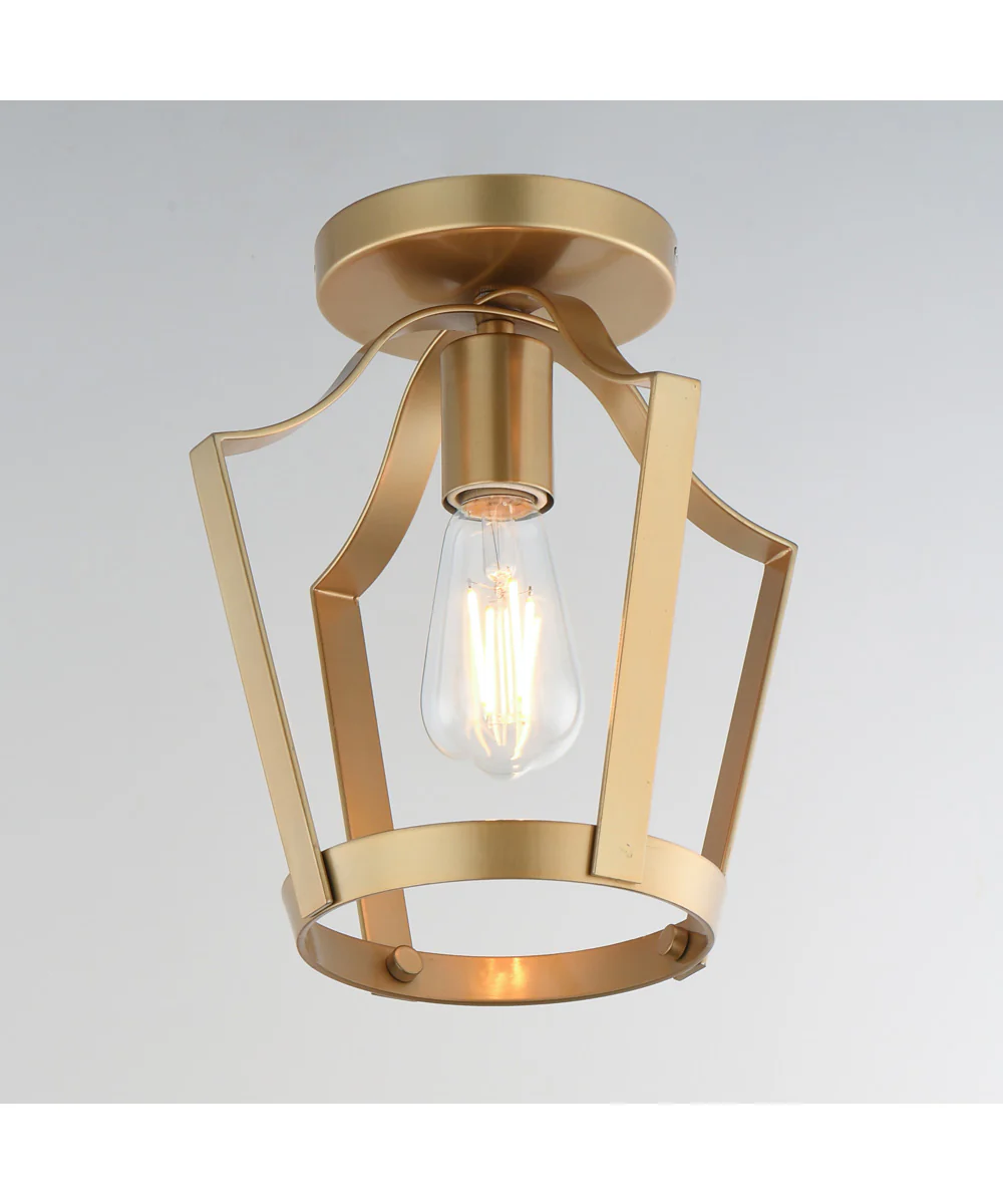 Arden Single Pendant / Semi Flush Natural Aged Brass - Image 3
