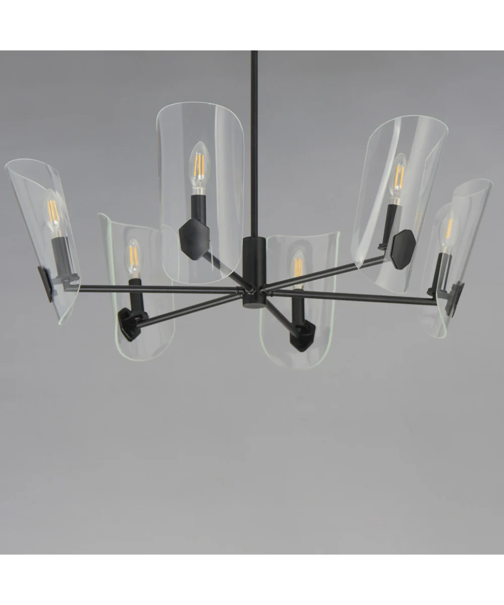 Armory 6-Light Chandelier Black - Image 4