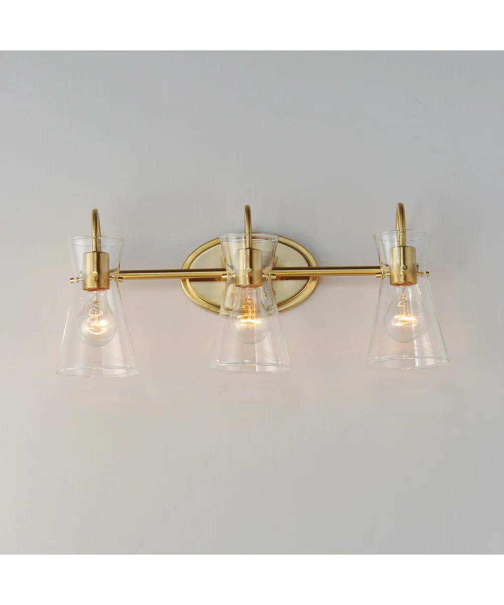 Ava 3-Light Bath Vanity Natural Aged Brass - Image 3