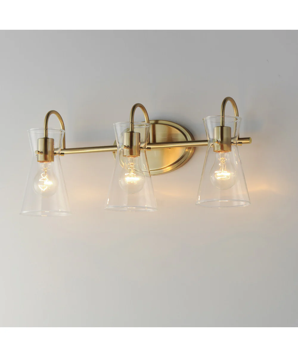 Ava 3-Light Bath Vanity Natural Aged Brass - Image 5