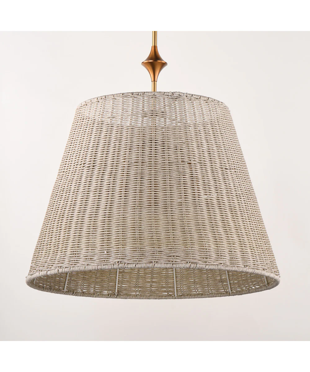 Baja 24 inch Single Pendant Natural Aged Brass - Image 2