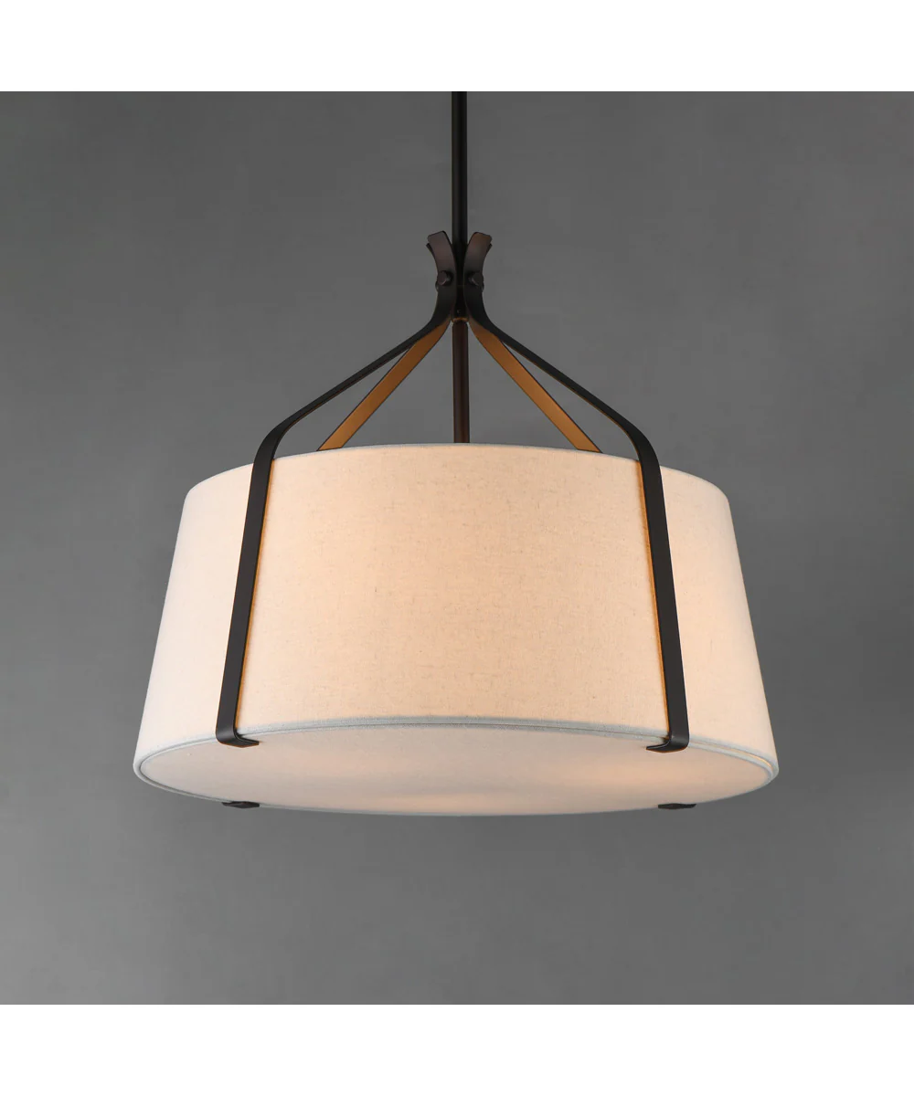 Bandera 20 inch 3-Light Pendant Dark Bronze - Image 2