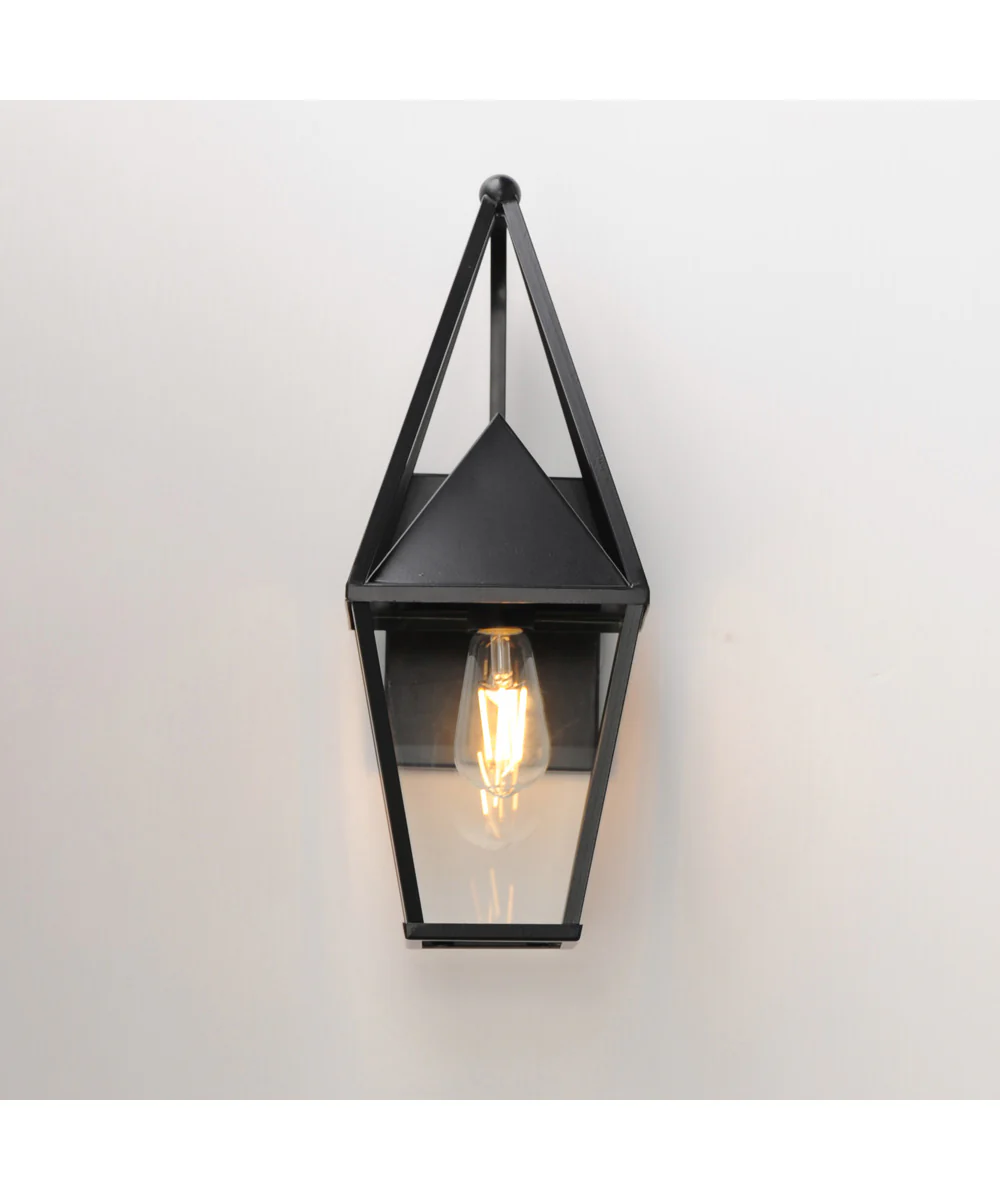 Bavaria 1-Light Small Outdoor Wall Sconce Black - Image 3