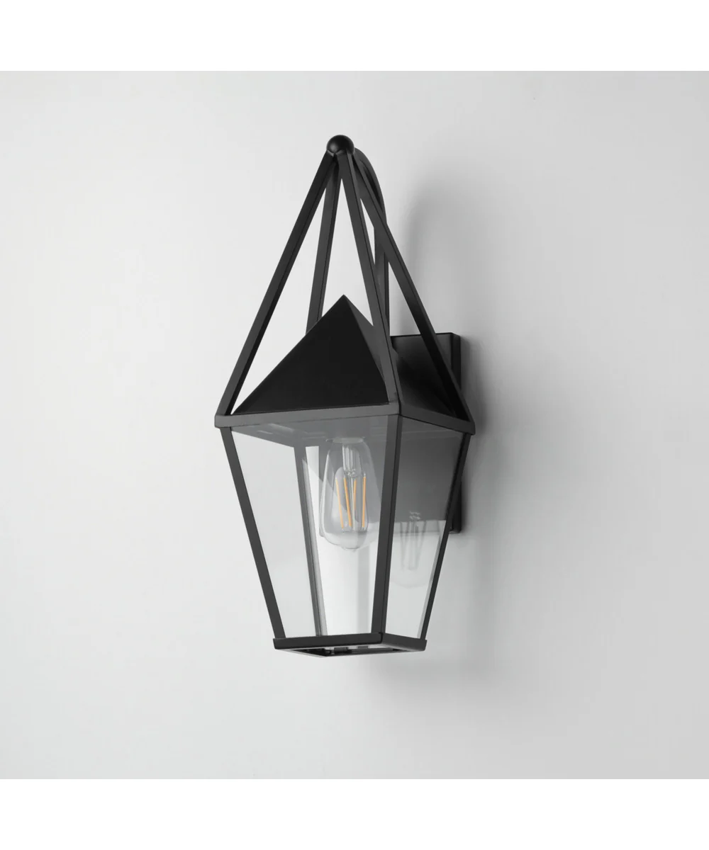 Bavaria 1-Light Small Outdoor Wall Sconce Black - Image 4