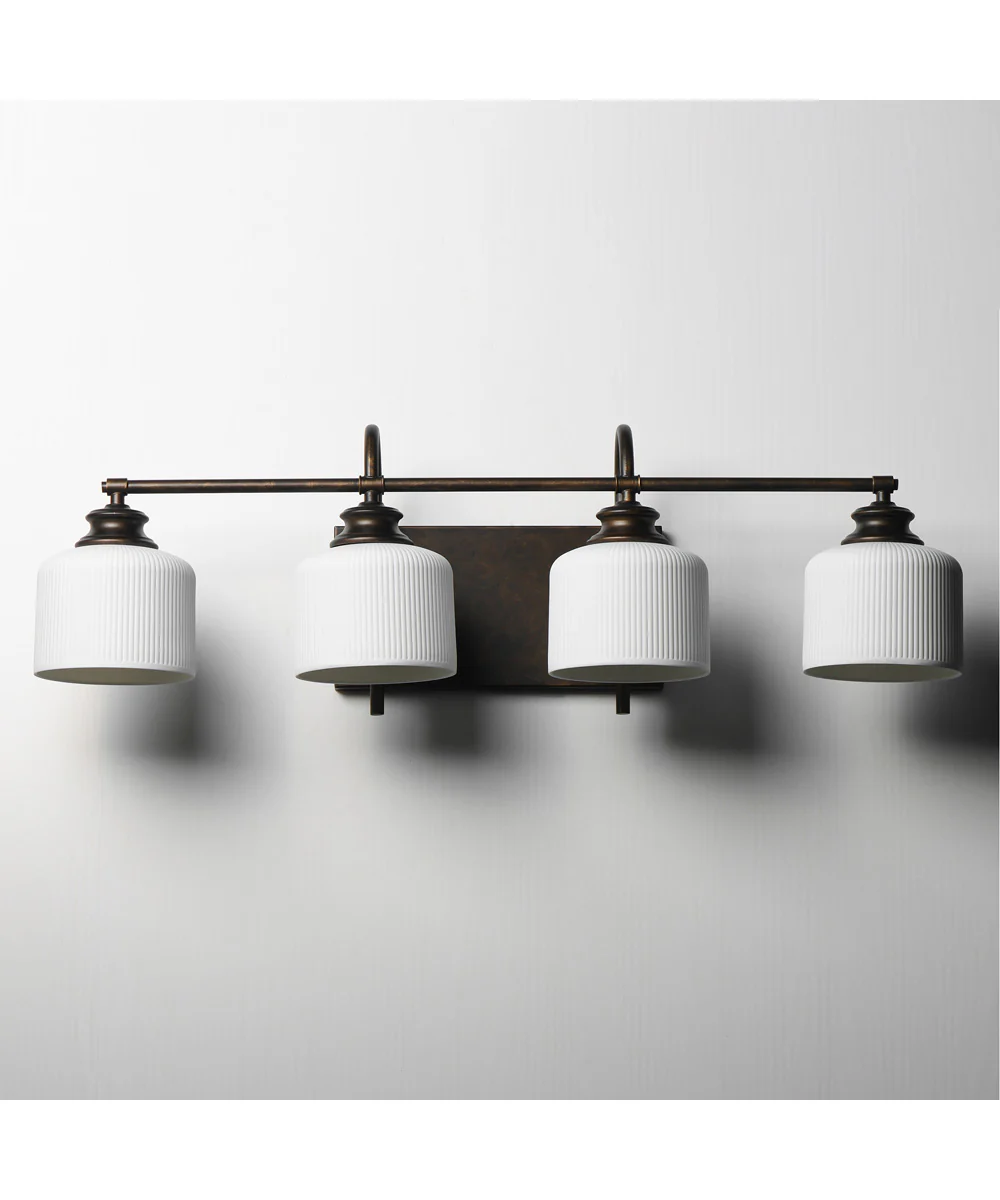 Bisque 4-Light Bath Vanity Oil Rubbed Bronze - Image 2