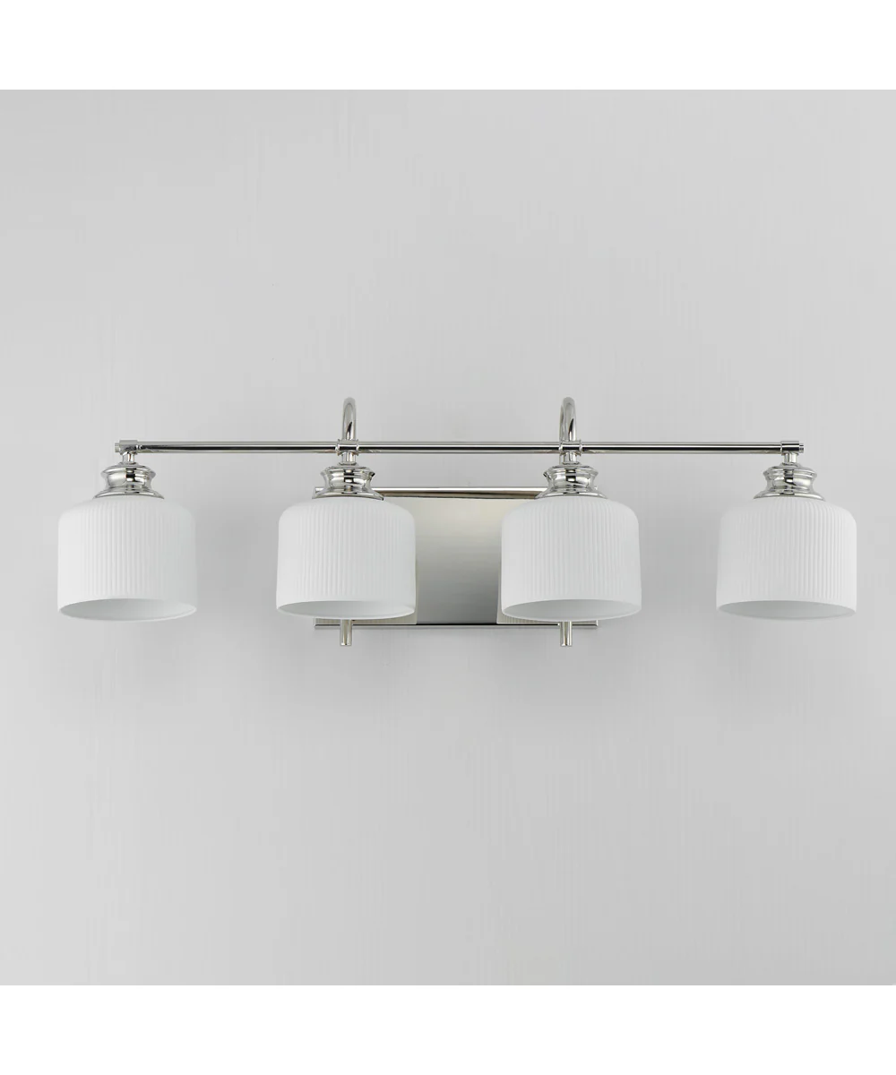 Bisque 4-Light Bath Vanity Polished Nickel - Image 2