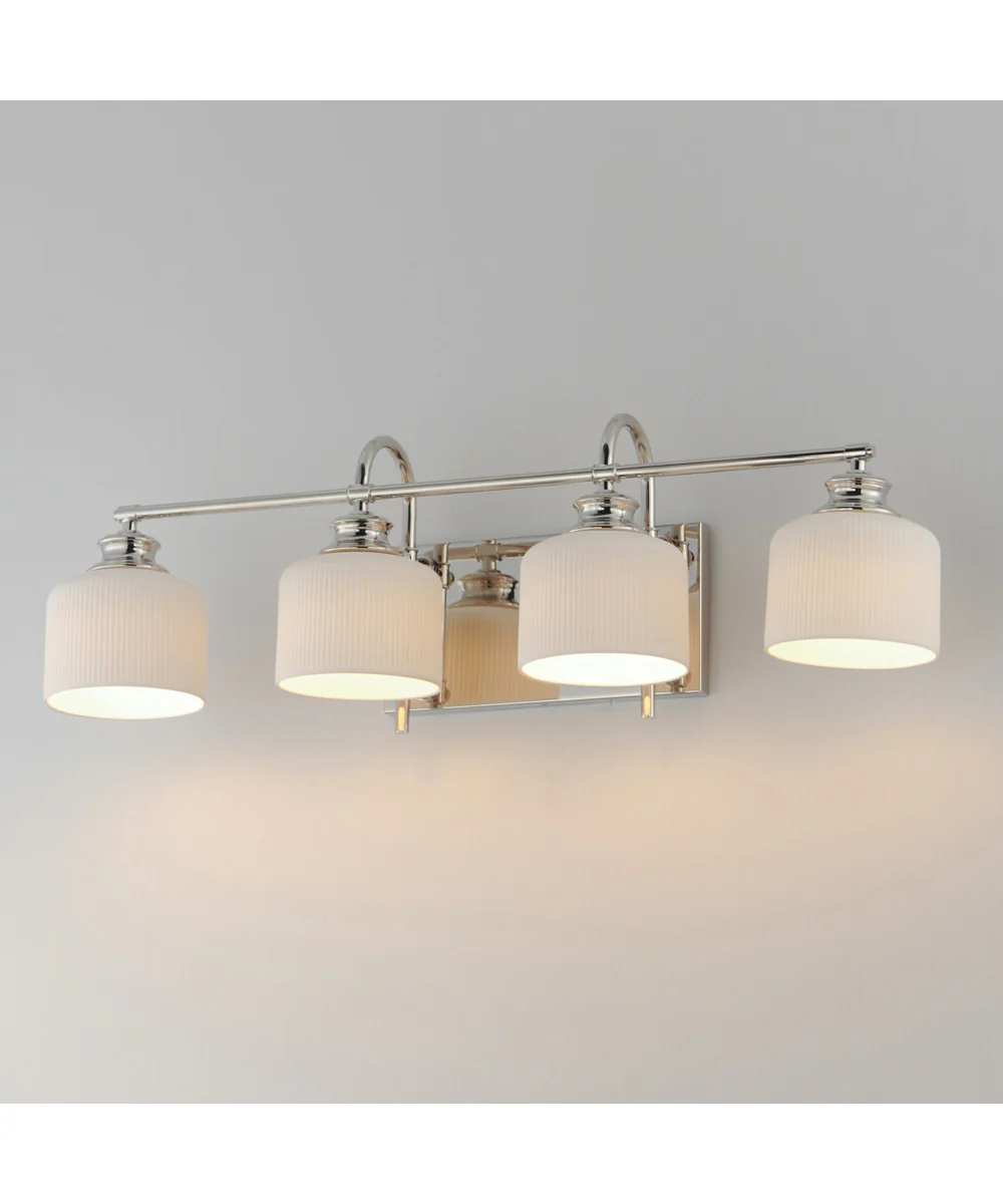 Bisque 4-Light Bath Vanity Polished Nickel - Image 5