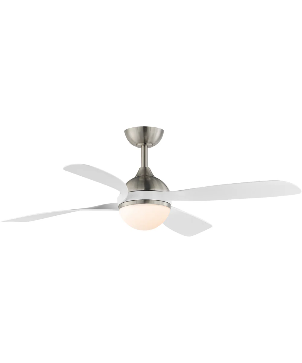 Bola 52 inch Indoor Fan w LED Light Kit Satin Nickel