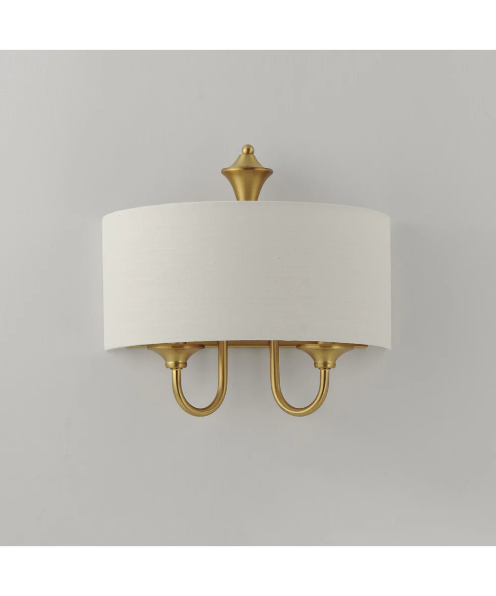 Bongo 1-Light Wall Sconce Natural Aged Brass - Image 2