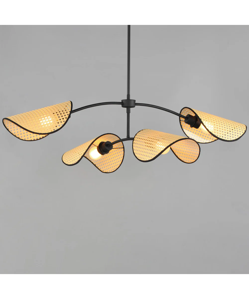 Bonnet 4-Light Chandelier Black - Image 5