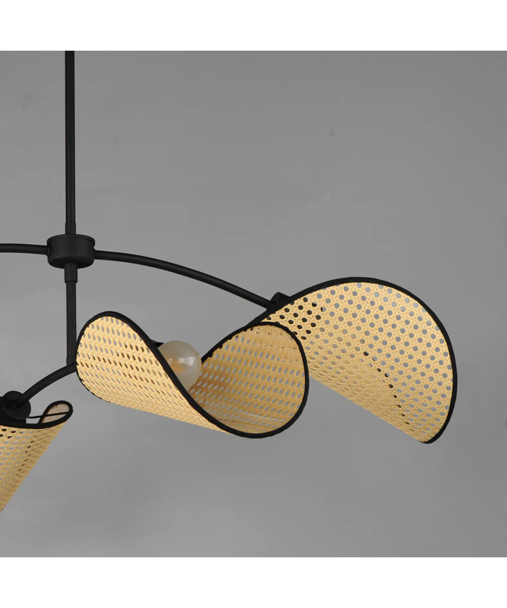 Bonnet 4-Light Chandelier Black - Image 6