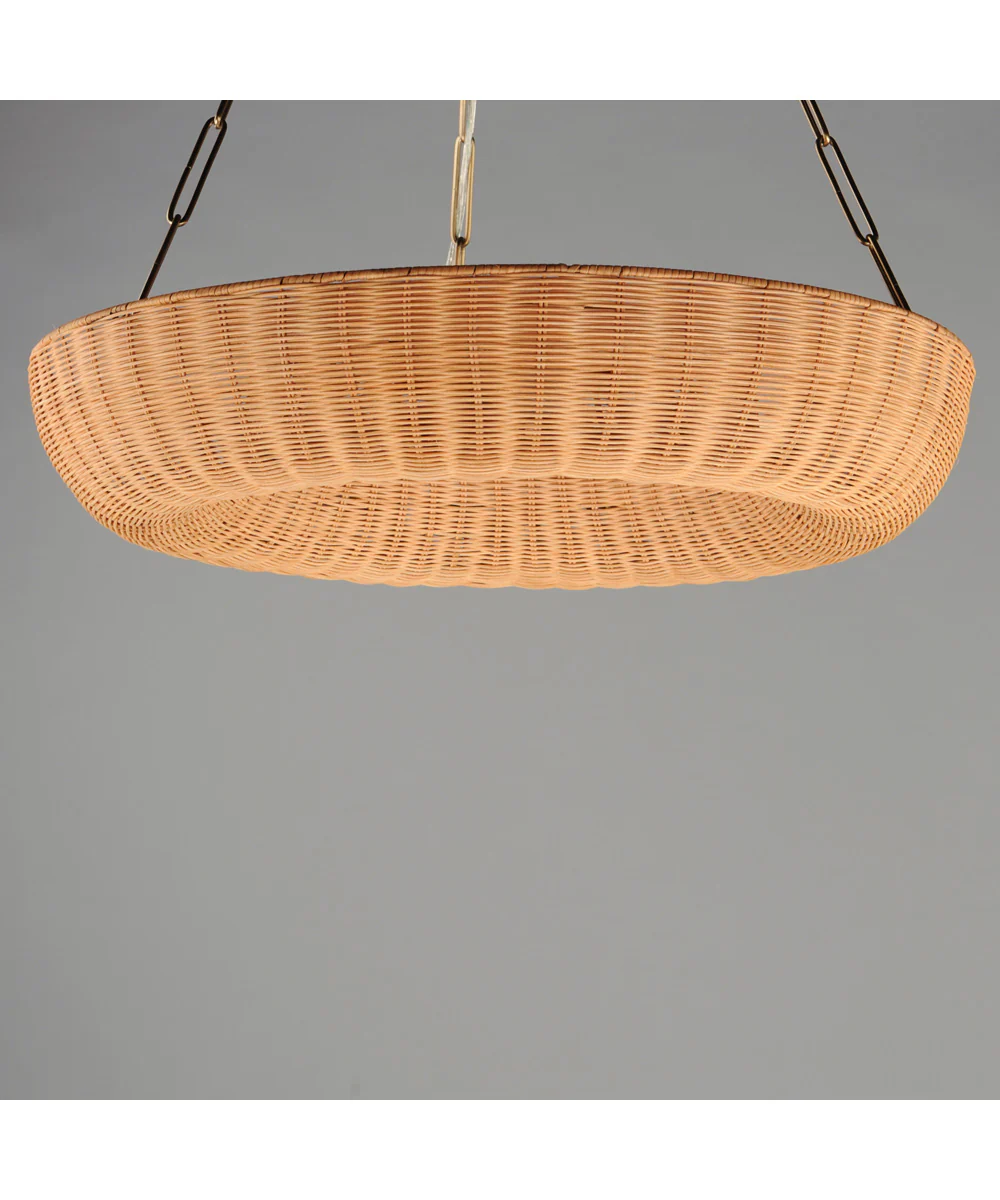 Bower 30 inch Pendant Natural Aged Brass - Image 2