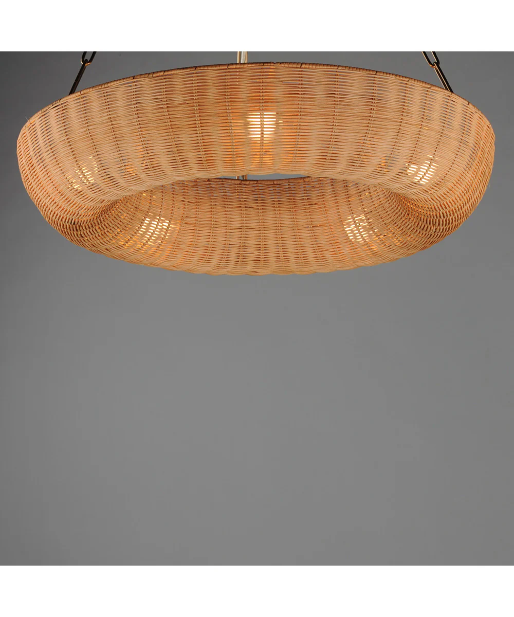 Bower 30 inch Pendant Natural Aged Brass - Image 3