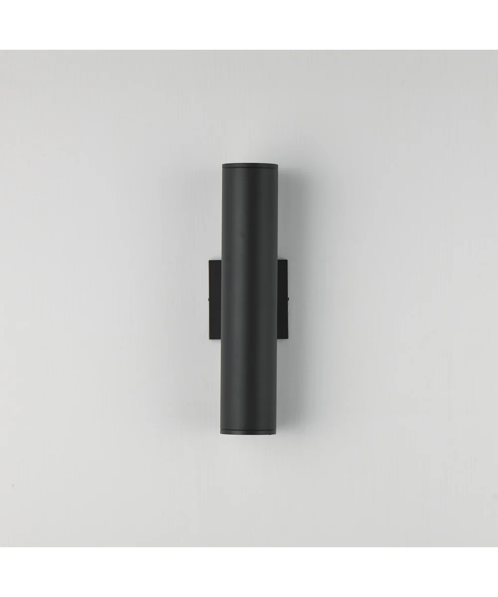 Caldera Outdoor Wall Sconce - 15 inch Black - Image 2