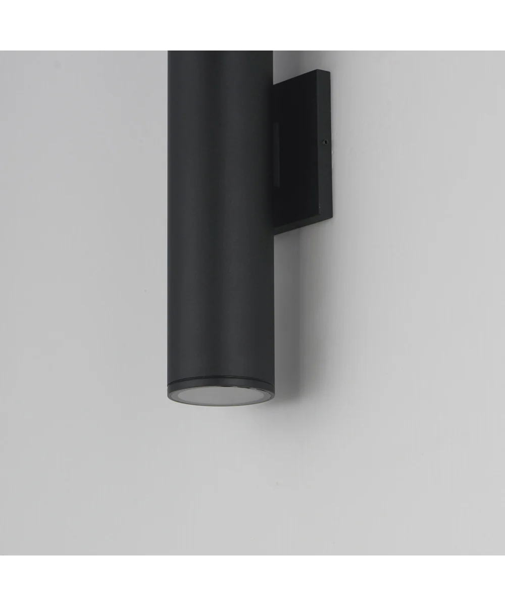 Caldera Outdoor Wall Sconce - 15 inch Black - Image 6