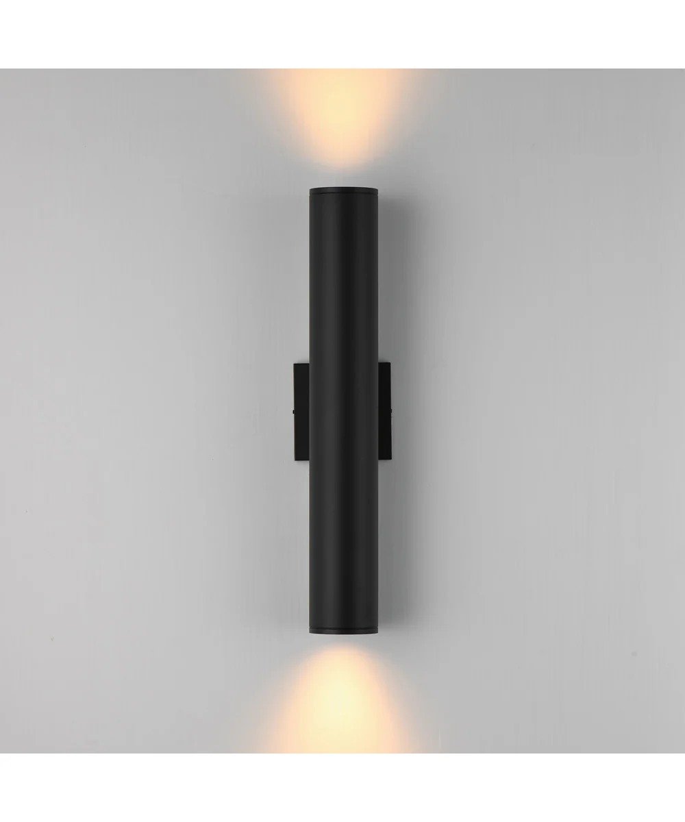Caldera Outdoor Wall Sconce - 20 inch Black - Image 3